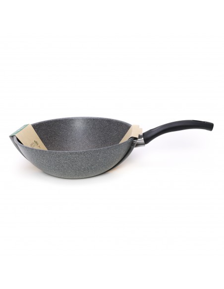 Wok antiaderente 1 manico Cortina Eco 28 cm adatto anche per induzione