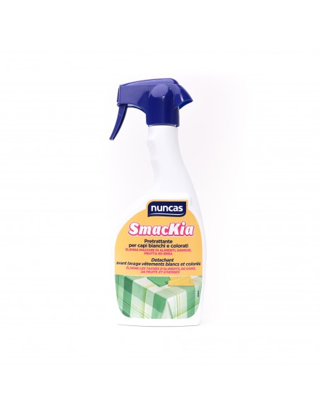 Nuncas Smackia Removes blood, fruit and grass stains from white and colored garments