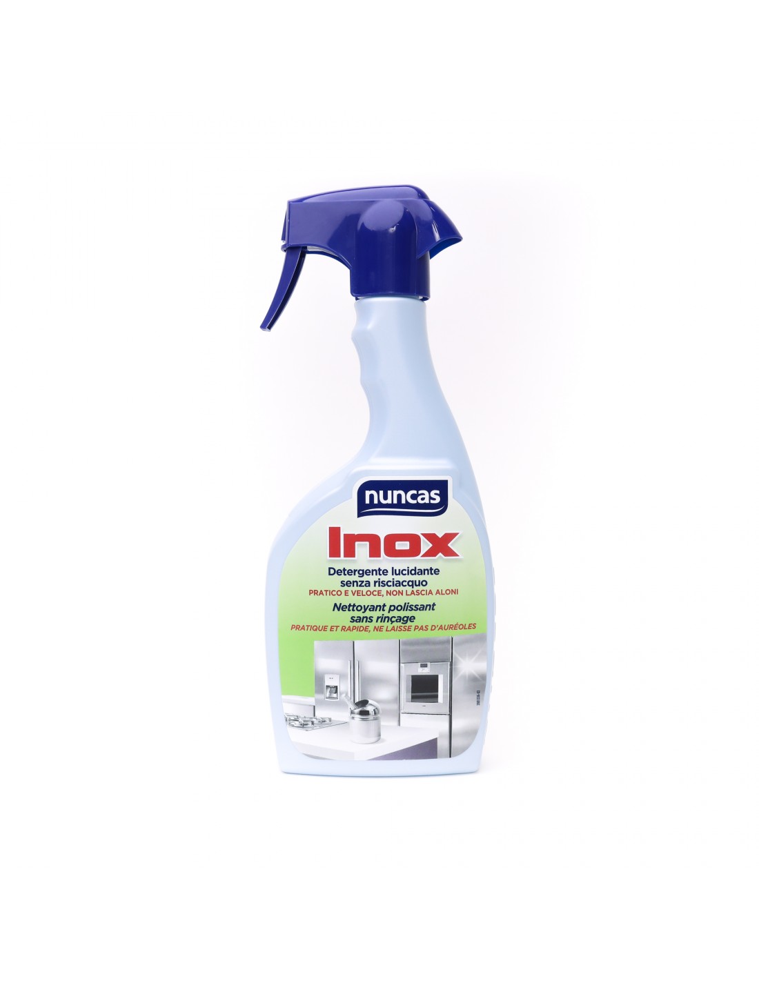 Nuncas Polishing detergent for stainless steel surfaces without
