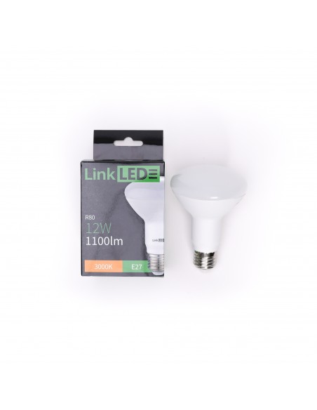 Lampadina led E27 12W 3000K LinkLED R80