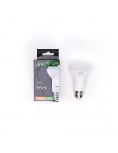 Lampadina led E27 9W 3000K LinkLED R63