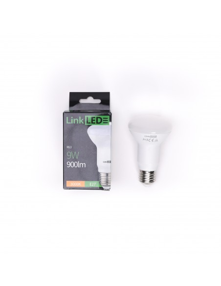 Lampadina led E27 9W 3000K LinkLED R63