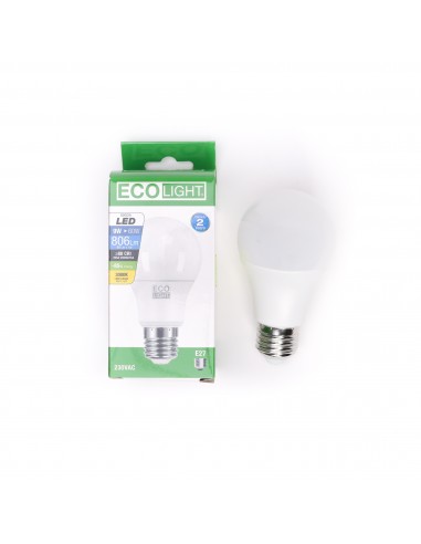 Lampadina led E27 9W 3000K EcoLight