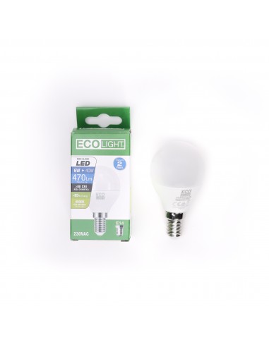 Lampadina led E14 6W 4000K EcoLight