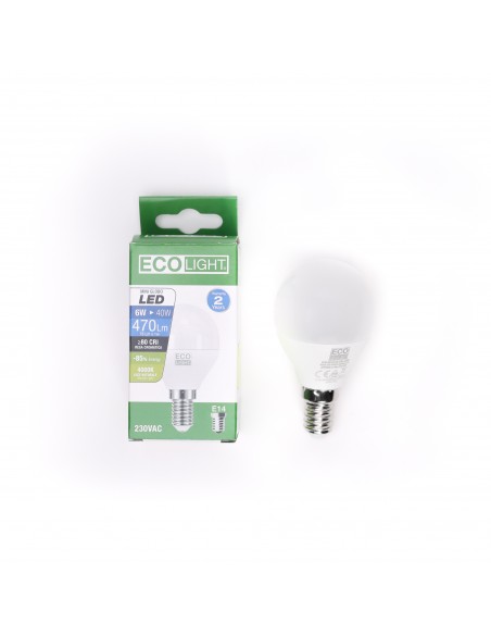 Lampadina led E14 6W 4000K EcoLight