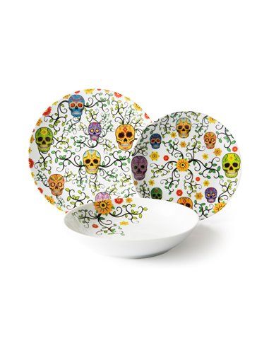 Excelsa Calavera tableware 18 pcs